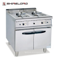 FCZH-RC-2 Stainless stee cozinha e restaurante fritadeira fritadeira de gás / elétrico dupla cesta fritadeira